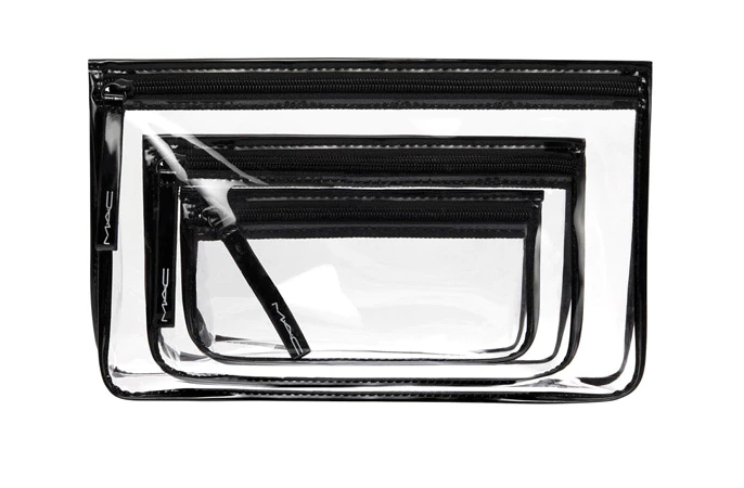 clearly mac trio cosmetic bags ladies gift ideas