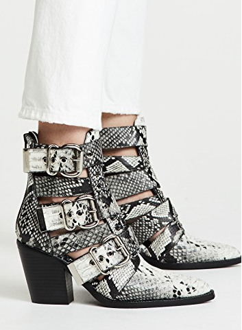 jeffrey campbell booties snakeskin