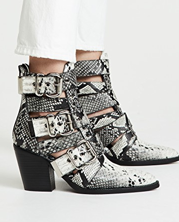 jeffrey campbell booties snakeskin