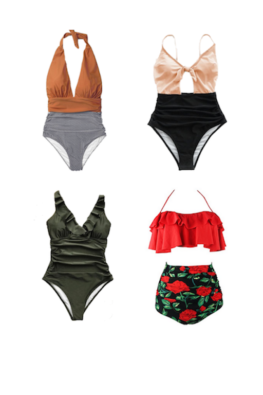 best swimsuit style to hide tummy