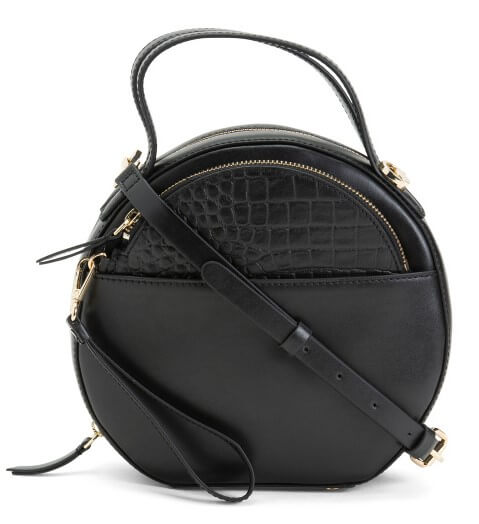 black Round Handbag