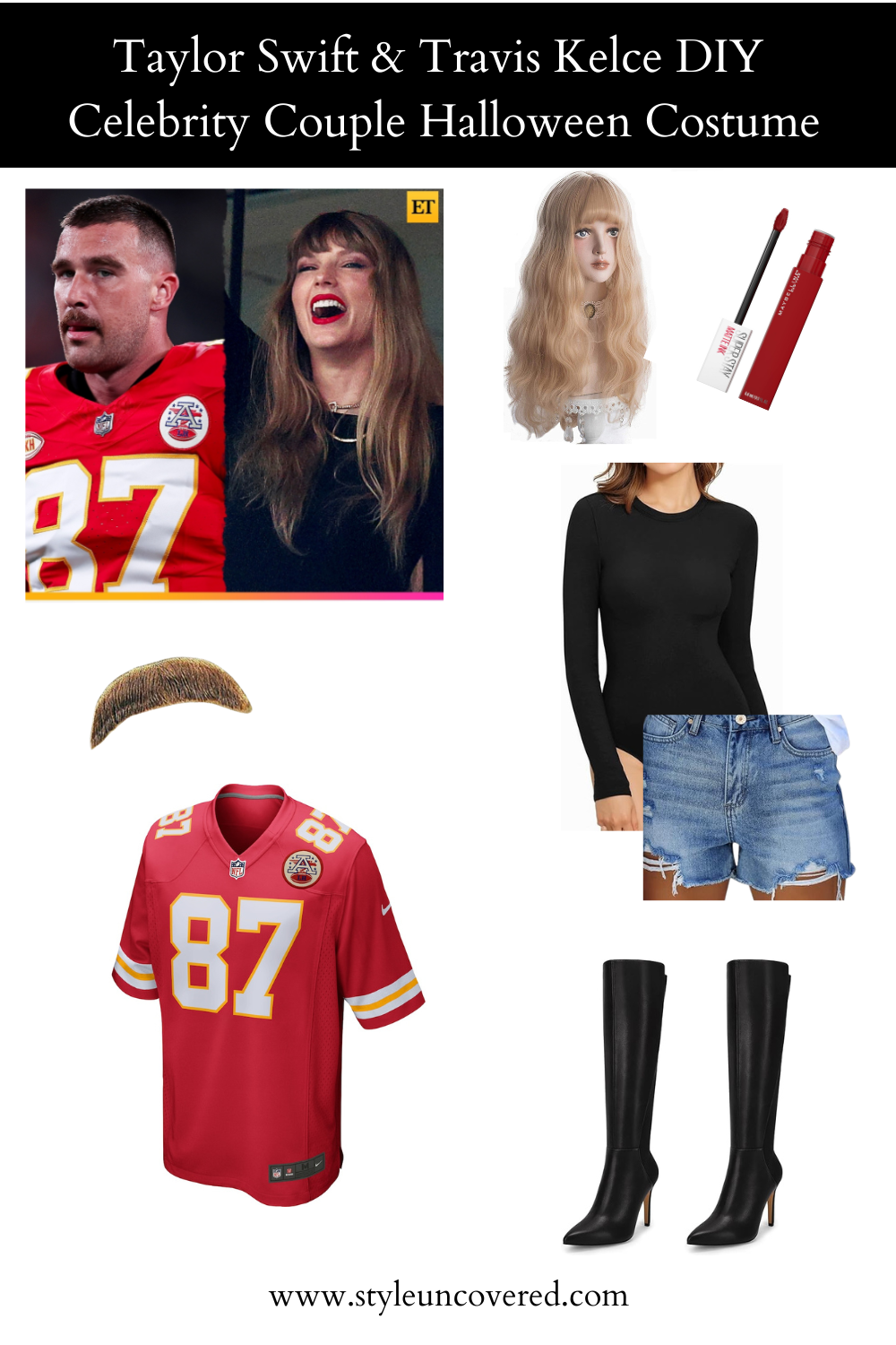 DIY Taylor Swift & Travis Kelce Costume for Halloween Style Uncovered